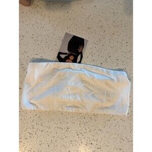 Naked Wardrobe White Bandeau Tube Top S